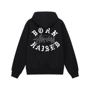 Stussy x Born & Raised Logo Zip Hoodie - Black