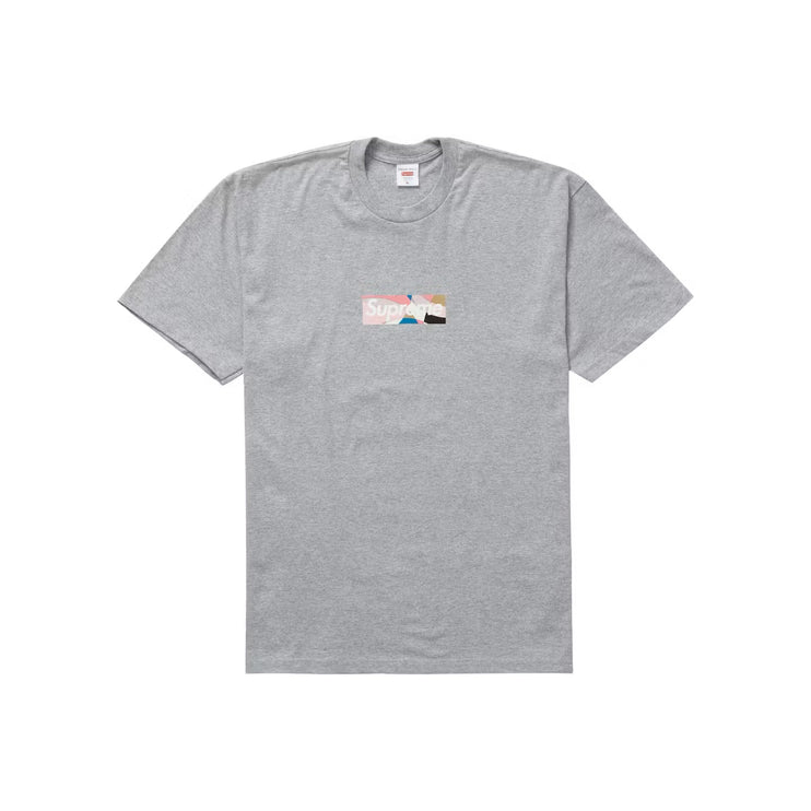 Supreme x Emilio Pucci Box Logo Tee - Heather Grey/Pink