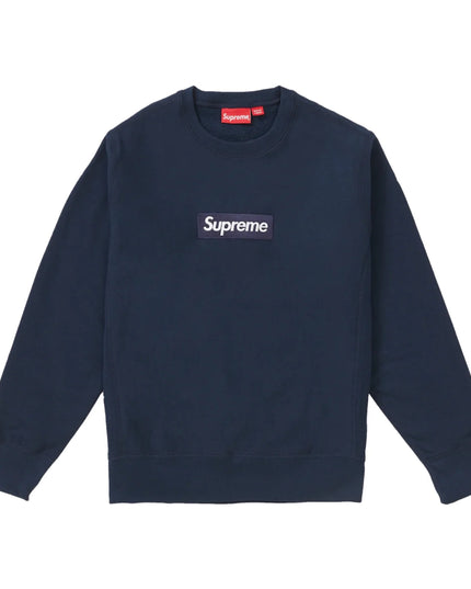 Supreme Box Logo Crewneck - Navy (FW18)