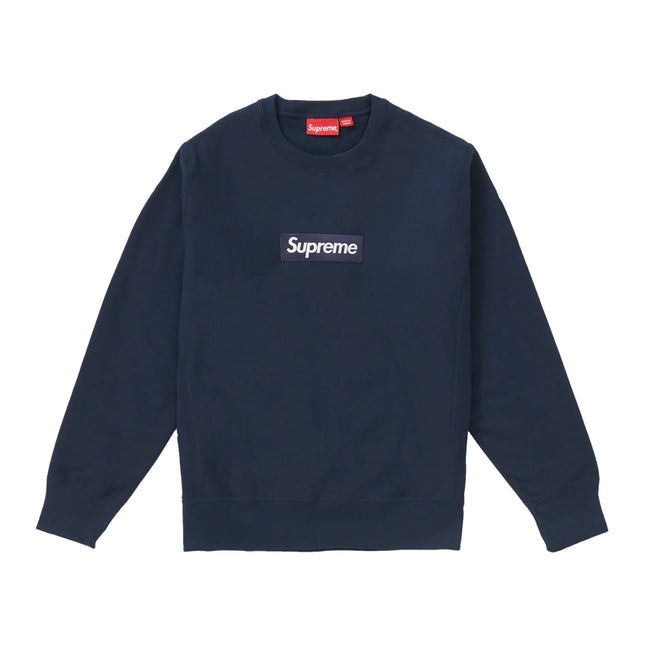 Supreme Box Logo Crewneck - Navy (FW18)