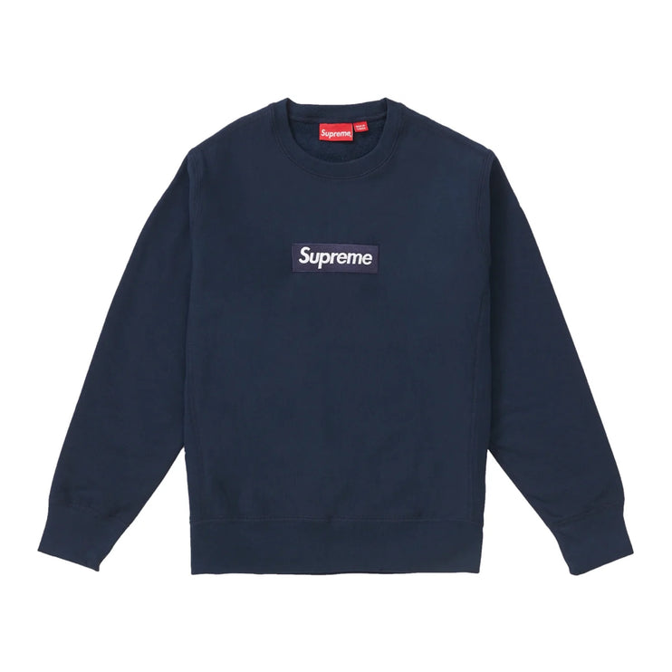 Supreme Box Logo Crewneck - Navy (FW18)
