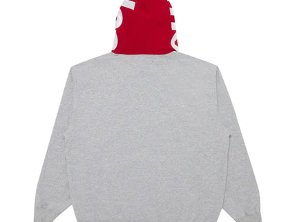 Supreme Contrast Hoodie - Heather Grey/Red (FW21)