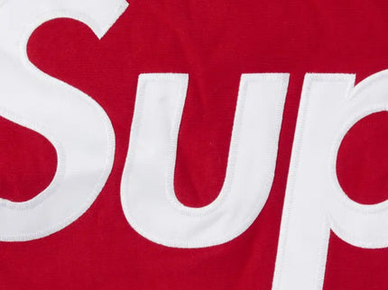 Supreme Contrast Hoodie - Heather Grey/Red (FW21)