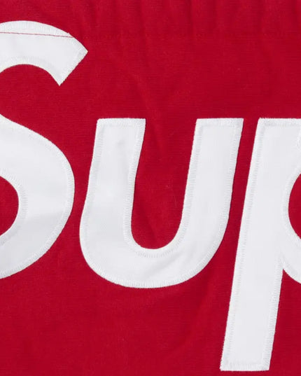 Supreme Contrast Hoodie - Heather Grey/Red (FW21)