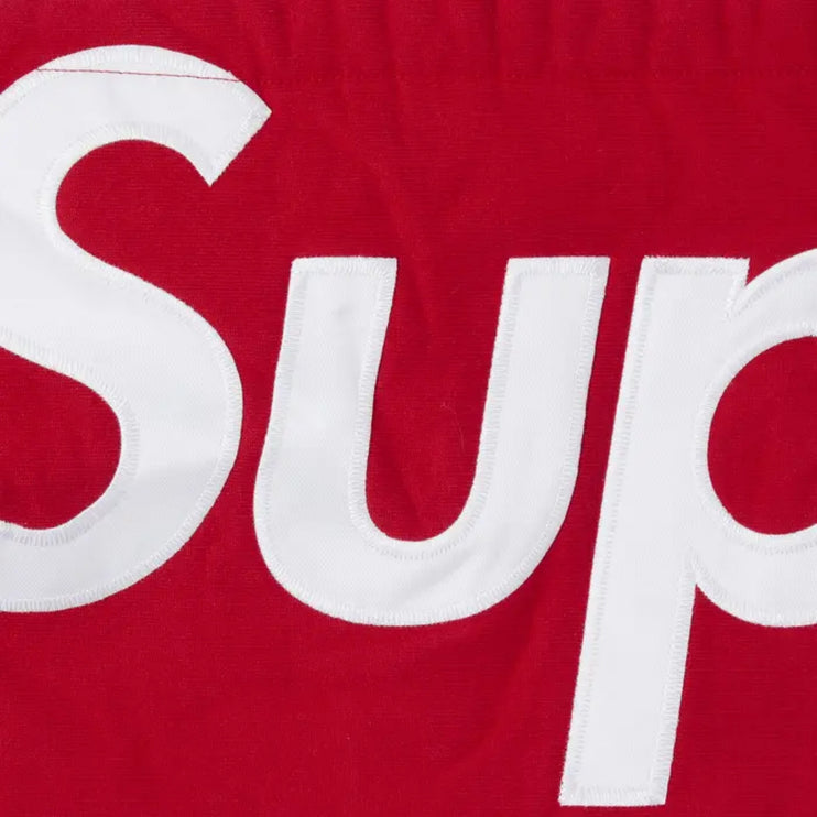 Supreme Contrast Hoodie - Heather Grey/Red (FW21)