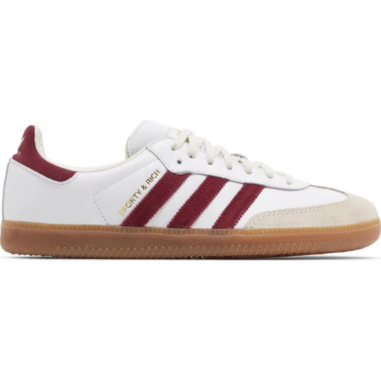 Adidas Samba Sporty & Rich 'White Collegiate Burgundy'