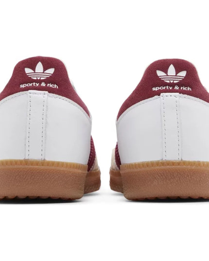Adidas Samba Sporty & Rich 'White Collegiate Burgundy'