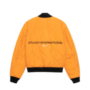 Stussy x Nike Reversible Varsity Jacket - Medium Olive/Bright Mandarin