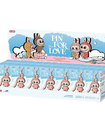 Pop Mart Labubu The Monsters Pin for Love Series Vinyl Plush Pendant Blind Box (N-Z)