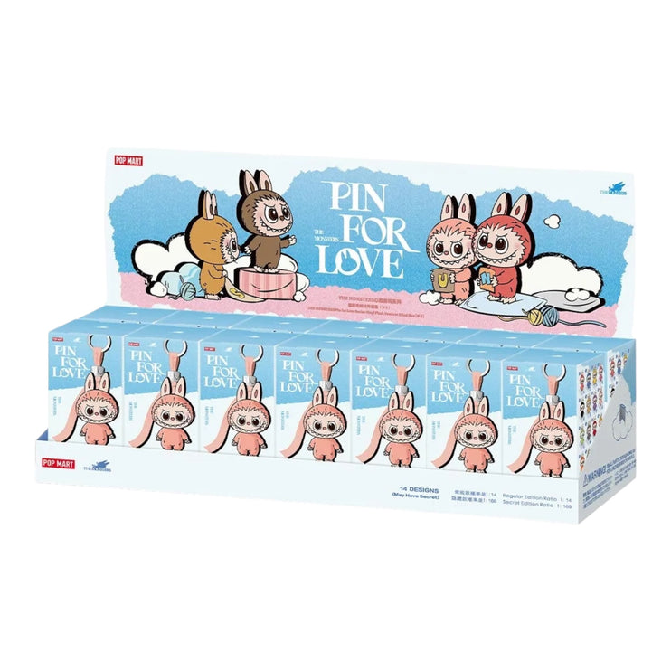 Pop Mart Labubu The Monsters Pin for Love Series Vinyl Plush Pendant Blind Box (N-Z)