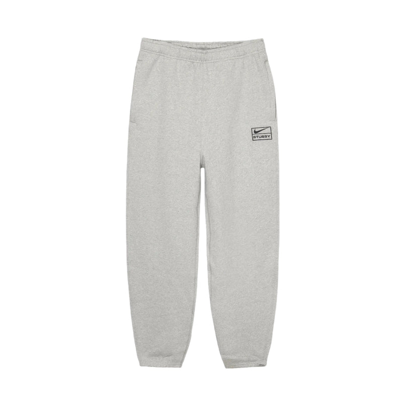 Stussy x Nike Fleece Pants - Grey Heather (FW23)