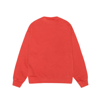 Stussy x Nike Pigment Dyed Fleece Crew - Habanero Red
