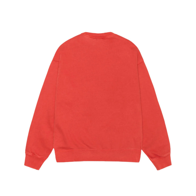Stussy x Nike Pigment Dyed Fleece Crew - Habanero Red