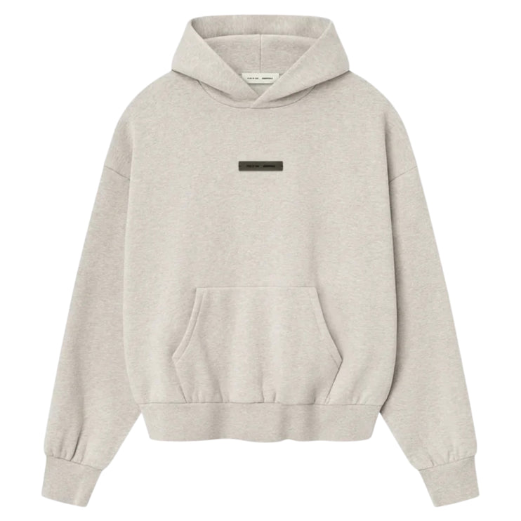 FEAR OF GOD ESSENTIALS Classic Fleece Hoodie - Heather Stone (SS25)
