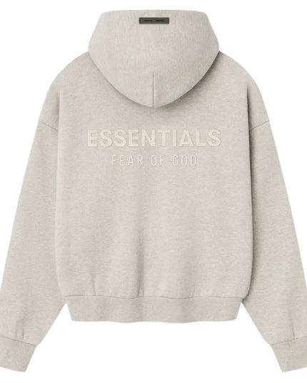 FEAR OF GOD ESSENTIALS Classic Fleece Hoodie - Heather Stone (SS25)