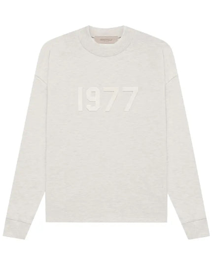 FEAR OF GOD ESSENTIALS 1977 L/S T-Shirt - Light Oatmeal (SS22)
