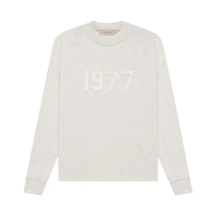 FEAR OF GOD ESSENTIALS 1977 L/S T-Shirt - Light Oatmeal (SS22)
