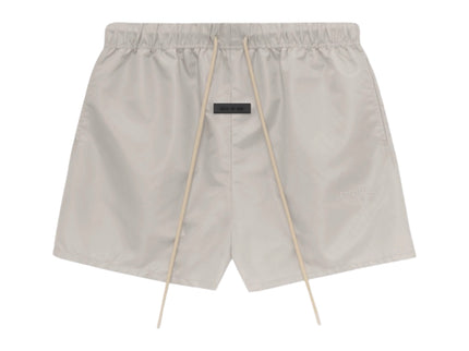 FEAR OF GOD ESSENTIALS Nylon Running Shorts - Silver Cloud (FW23)