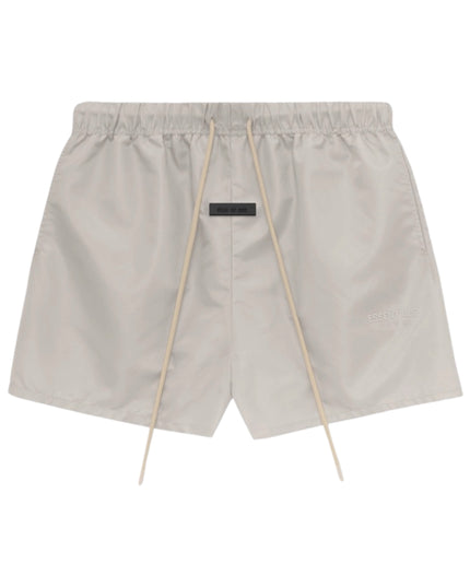 FEAR OF GOD ESSENTIALS Nylon Running Shorts - Silver Cloud (FW23)
