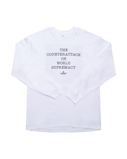 Supreme UNDERCOVER/Public Enemy Counterattack L/S Tee - White (SS18)