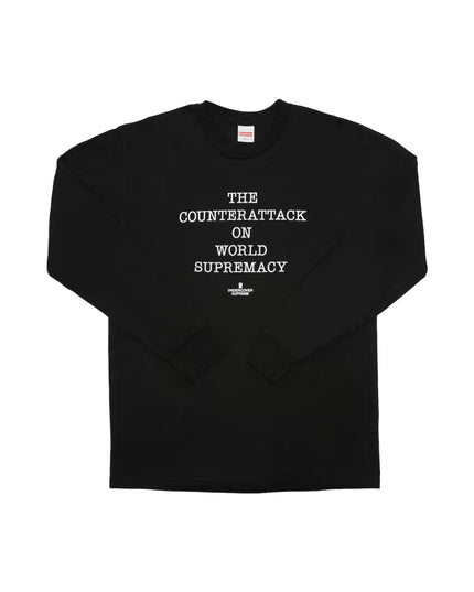 Supreme UNDERCOVER/Public Enemy Counterattack L/S Tee - Black (SS18)
