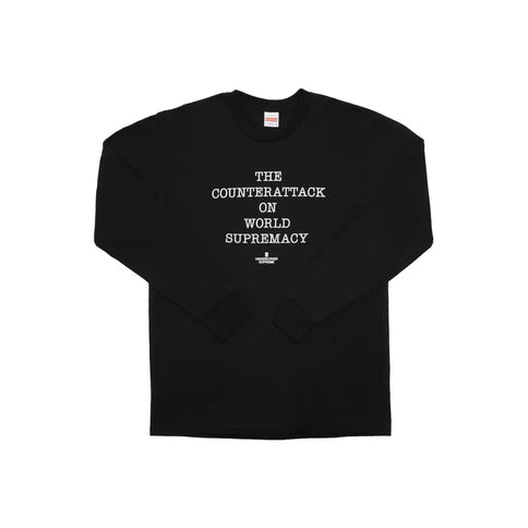 Supreme UNDERCOVER/Public Enemy Counterattack L/S Tee - Black (SS18)