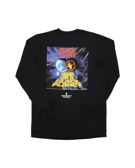 Supreme UNDERCOVER/Public Enemy Counterattack L/S Tee - Black (SS18)