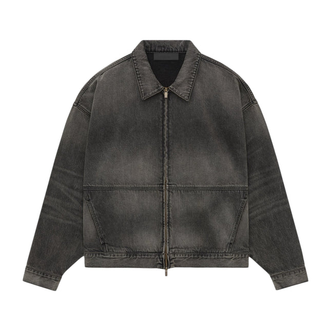 FEAR OF GOD ESSENTIALS Denim Jacket - Jet Black (FW24)