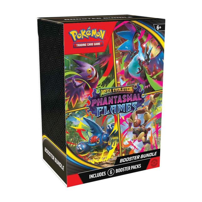 Pokemon TCG Mega Evolution - Phantasmal Flames Booster Bundle (6 Packs)