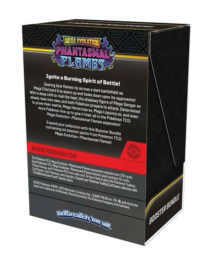 Pokemon TCG Mega Evolution - Phantasmal Flames Booster Bundle (6 Packs)