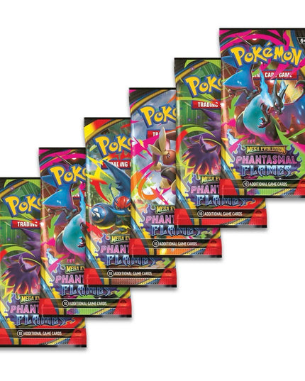 Pokemon TCG Mega Evolution - Phantasmal Flames Booster Bundle (6 Packs)