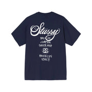 Stussy World Tour T-Shirt - Navy