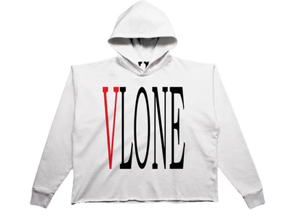 VLONE Staple Hoodie Red Logo - White