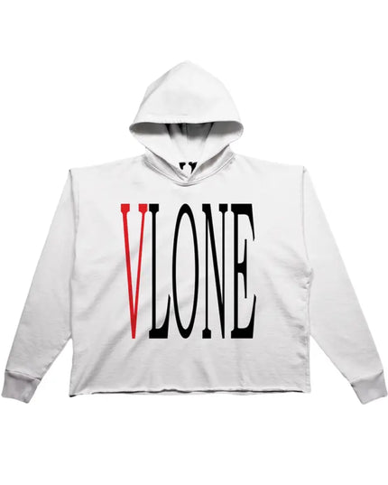 VLONE Staple Hoodie Red Logo - White