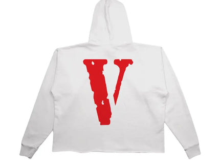VLONE Staple Hoodie Red Logo - White