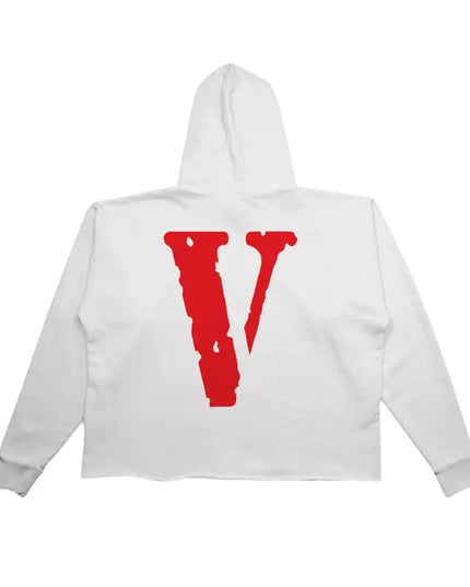 VLONE Staple Hoodie Red Logo - White