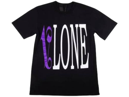 VLONE x Palm Angels Purple Logo T-Shirt - Black