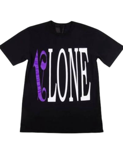 VLONE x Palm Angels Purple Logo T-Shirt - Black