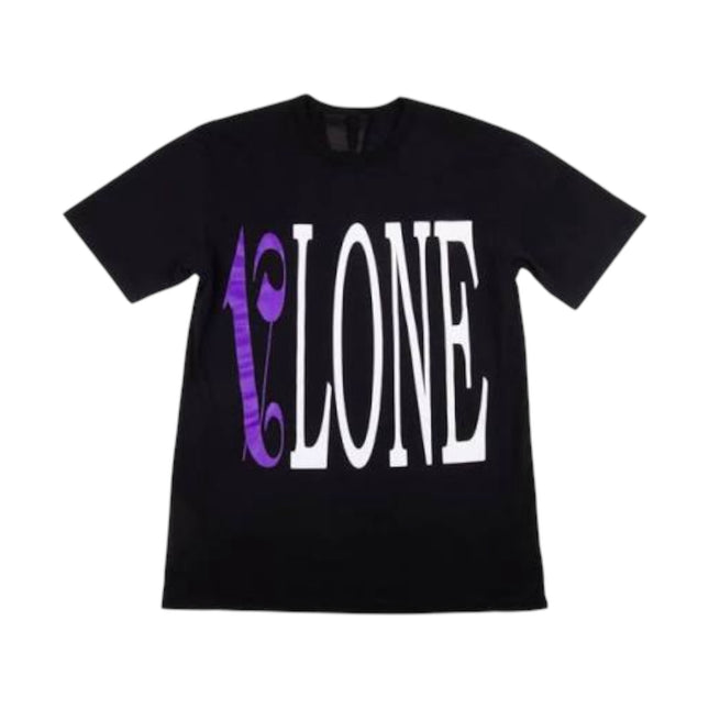 VLONE x Palm Angels Purple Logo T-Shirt - Black