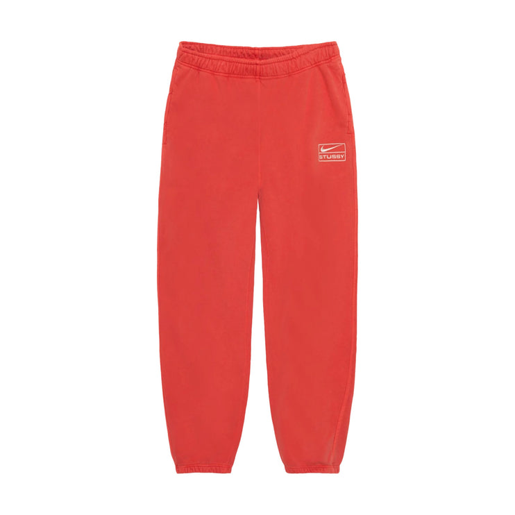 Stussy x Nike Pigment Dyed Fleece Sweatpants - Habanero Red