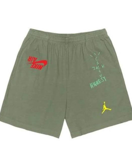 Travis Scott x Jordan Highest Sweatshorts - Olive