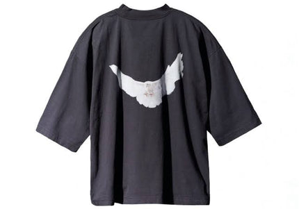 Yeezy GAP Engineered by Balenciaga Dove 3/4 Sleeve Tee - Washed Black