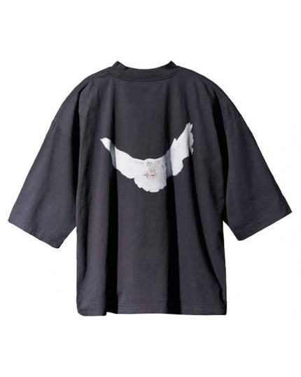 Yeezy GAP Engineered by Balenciaga Dove 3/4 Sleeve Tee - Washed Black
