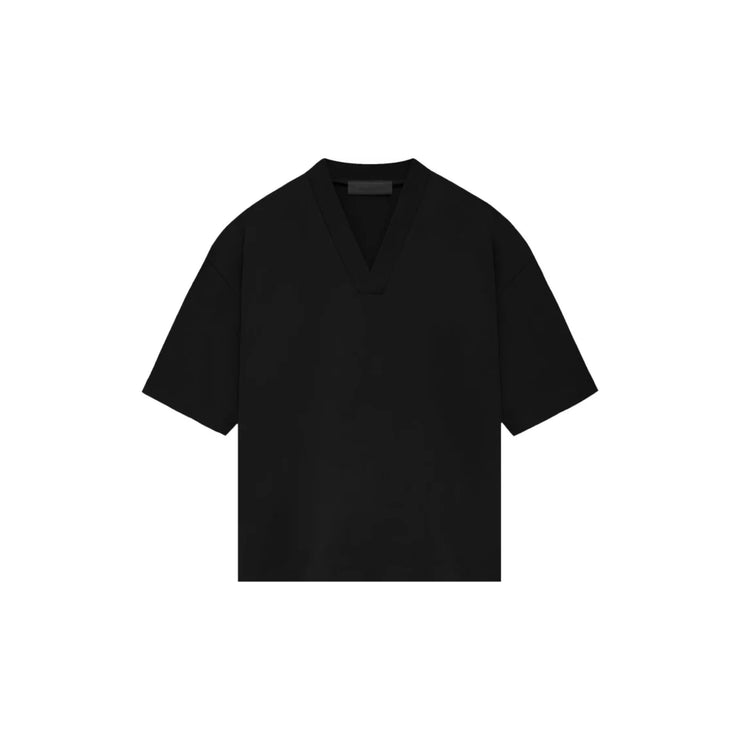 Alcaçuz Lucinete cropped jacket V-Neck T-Shirt - Jet Black (FW23)