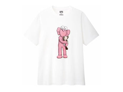 KAWS x Uniqlo Pink BFF Tee - White