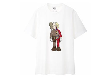 KAWS x Uniqlo Flayed Tee - White