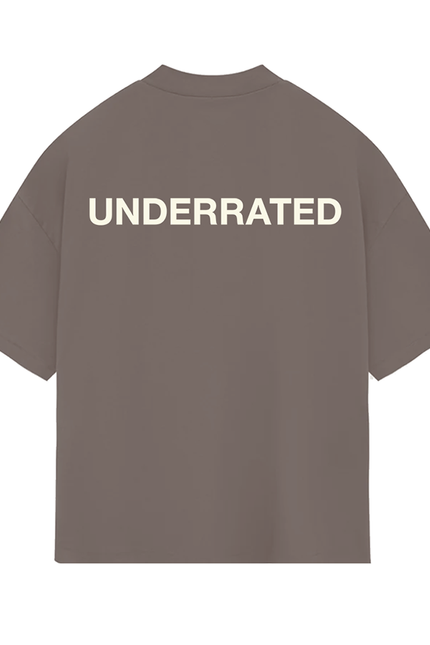 UNDERRATED Classic Logo T-Shirt - Mocha