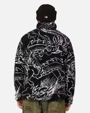 Stussy Dragon Sherpa Jacket - Black (EOFY)