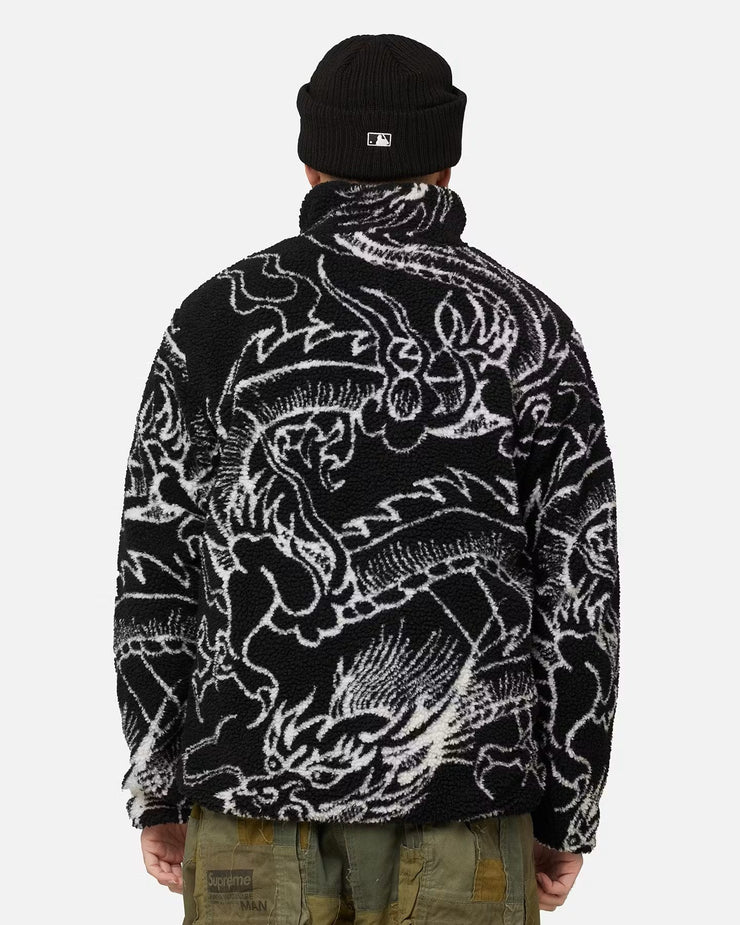 Stussy Dragon Sherpa Jacket - Black