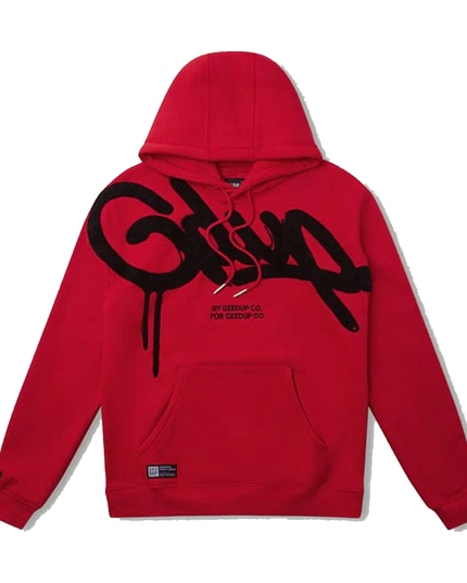 GEEDUP Handstyle Hoodie - Red/Black